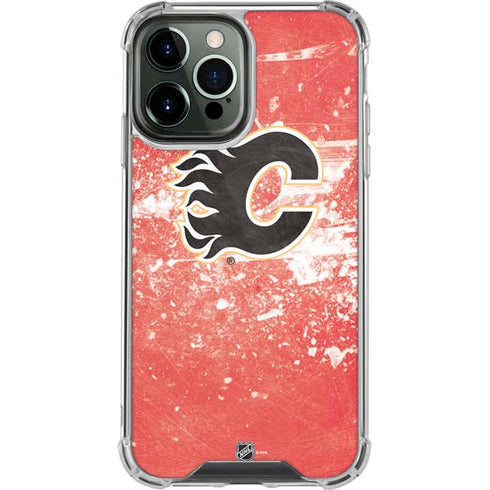 NHL Calgary Flames Frozen iPhone 14 Pro Max Clear Case