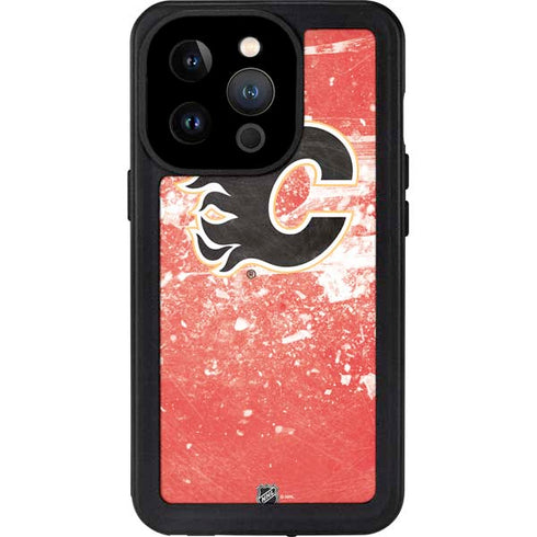 NHL Calgary Flames Frozen iPhone 14 Pro Waterproof Case