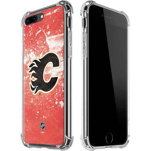 NHL Calgary Flames Frozen iPhone 7/8 Plus Clear Case