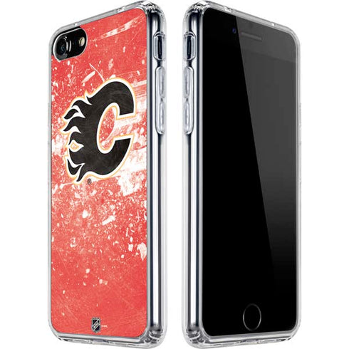 NHL Calgary Flames Frozen iPhone SE (2nd & 3rd Gen) Clear Case