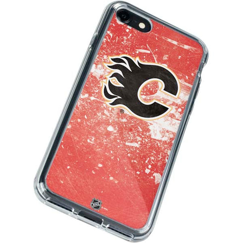NHL Calgary Flames Frozen iPhone SE (2nd & 3rd Gen) Clear Case
