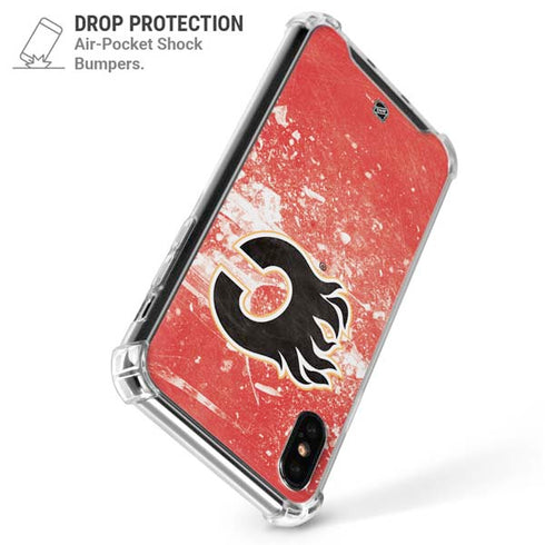 NHL Calgary Flames Frozen iPhone XS Max Clear Case