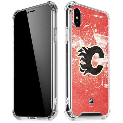 NHL Calgary Flames Frozen iPhone XS Max Clear Case