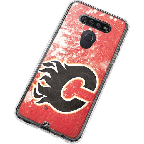 NHL Calgary Flames Frozen LG K51/Q51 Clear Case