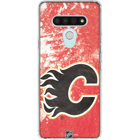 NHL Calgary Flames Frozen LG Stylo 6 Clear Case