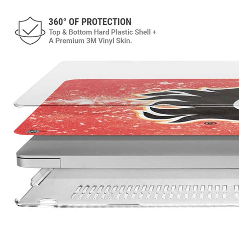 NHL Calgary Flames Frozen MacBook Air 15in (2023-2025) Case plus Skin
