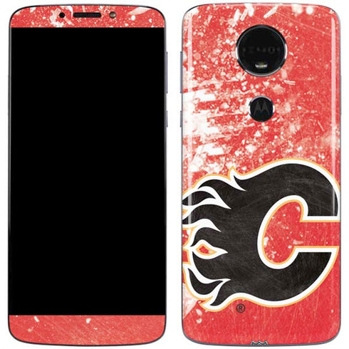 NHL Calgary Flames Frozen Moto E5 Plus Skin
