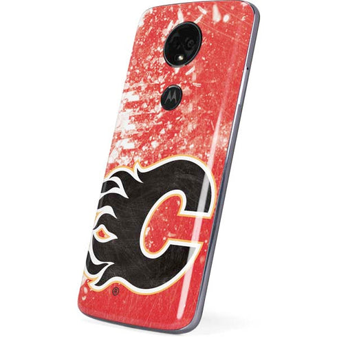 NHL Calgary Flames Frozen Moto E5 Plus Skin