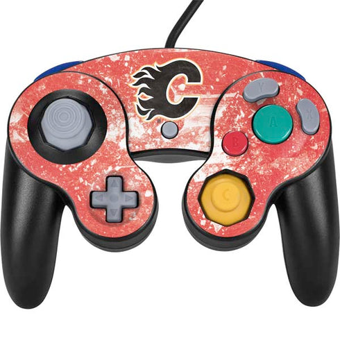 NHL Calgary Flames Frozen Nintendo GameCube Controller Skin