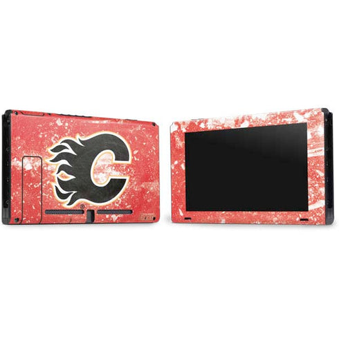 NHL Calgary Flames Frozen Nintendo Switch Bundle Skin