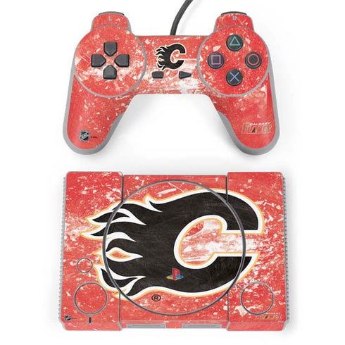 NHL Calgary Flames Frozen PlayStation Classic Bundle Skin