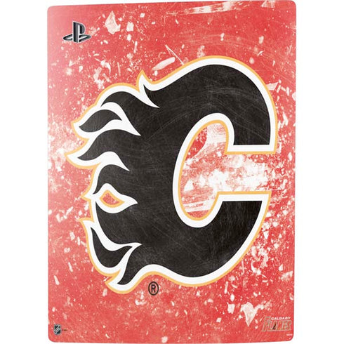 NHL Calgary Flames Frozen PS5 Digital Edition Console Skin