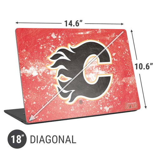 NHL Calgary Flames Frozen Universal Laptop 18in (14.6 x 10.6in) Skin