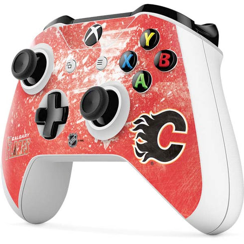 NHL Calgary Flames Frozen Xbox One S Controller Skin
