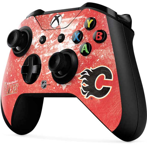 NHL Calgary Flames Frozen Xbox One X Controller Skin