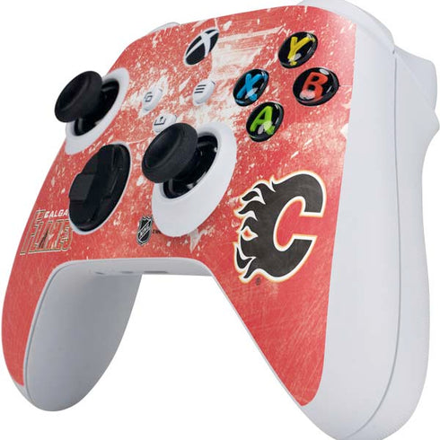 NHL Calgary Flames Frozen Xbox Series S Controller Skin