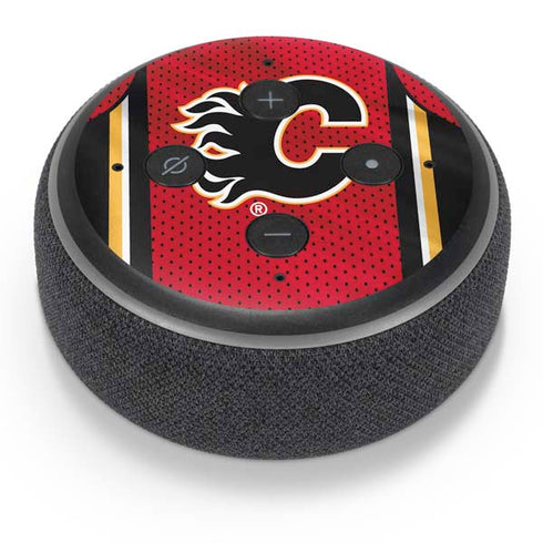 NHL Calgary Flames Home Jersey Amazon Echo Dot Skin