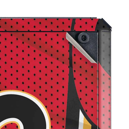 NHL Calgary Flames Home Jersey Cooler Master MasterBox Q300L Mini Tower Skin