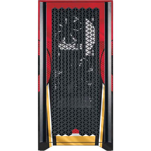 NHL Calgary Flames Home Jersey Corsair 4000D Tempered Glass Mid-Tower ATX Case Skin