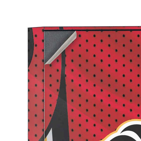 NHL Calgary Flames Home Jersey Corsair 4000D Tempered Glass Mid-Tower ATX Case Skin