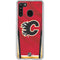 NHL Calgary Flames Home Jersey Galaxy A21 Clear Case