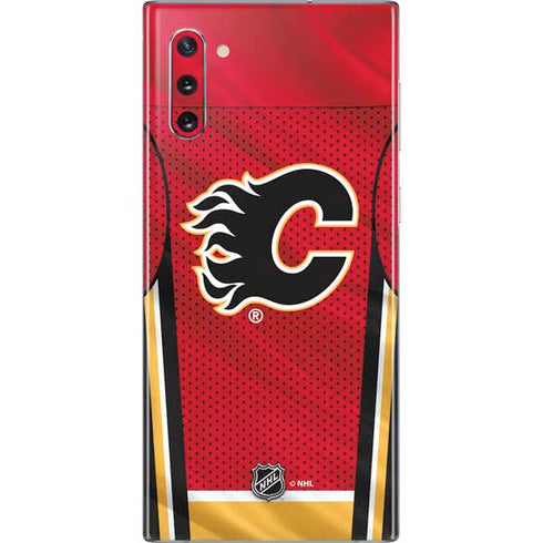 NHL Calgary Flames Home Jersey Galaxy Note 10 Skin