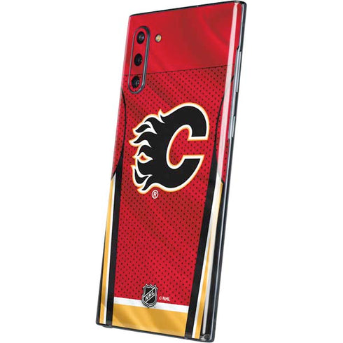 NHL Calgary Flames Home Jersey Galaxy Note 10 Skin
