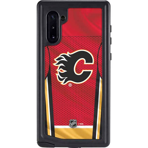 NHL Calgary Flames Home Jersey Galaxy Note 10 Waterproof Case
