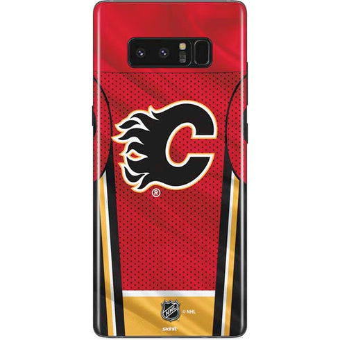 NHL Calgary Flames Home Jersey Galaxy Note 8 Skin