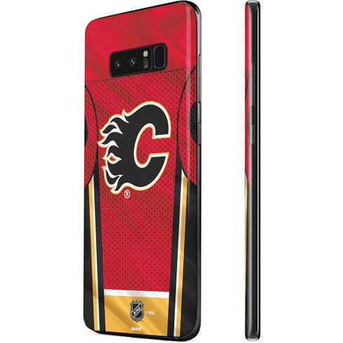 NHL Calgary Flames Home Jersey Galaxy Note 8 Skin