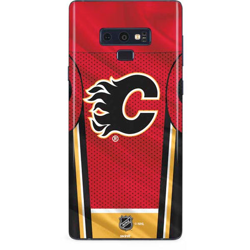NHL Calgary Flames Home Jersey Galaxy Note 9 Skin