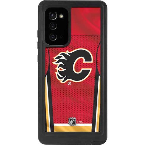 NHL Calgary Flames Home Jersey Galaxy Note20 5G Waterproof Case