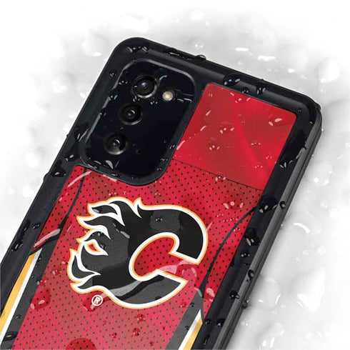NHL Calgary Flames Home Jersey Galaxy Note20 5G Waterproof Case