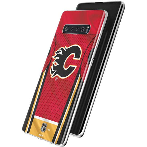 NHL Calgary Flames Home Jersey Galaxy S10 Skin