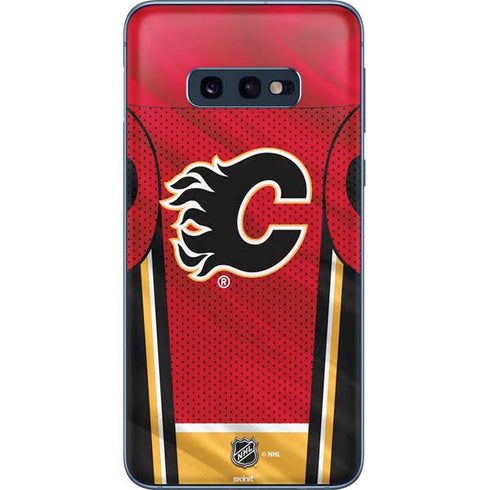NHL Calgary Flames Home Jersey Galaxy S10e Skin