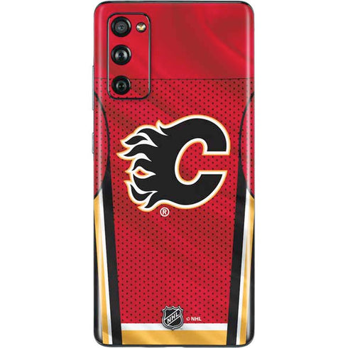 NHL Calgary Flames Home Jersey Galaxy S20 Fan Edition Skin