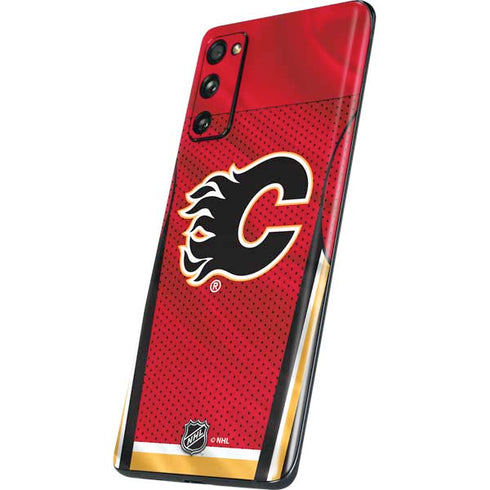 NHL Calgary Flames Home Jersey Galaxy S20 Fan Edition Skin