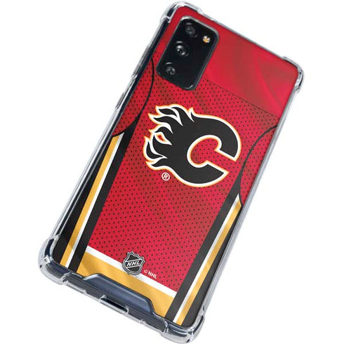 NHL Calgary Flames Home Jersey Galaxy S20 FE Clear Case