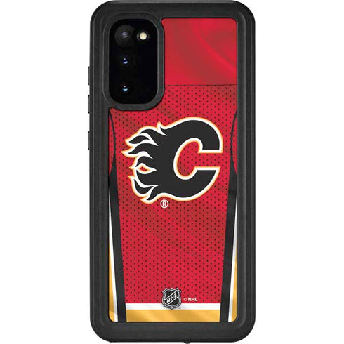 NHL Calgary Flames Home Jersey Galaxy S20 Waterproof Case