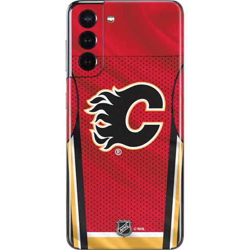 NHL Calgary Flames Home Jersey Galaxy S21 5G Skin