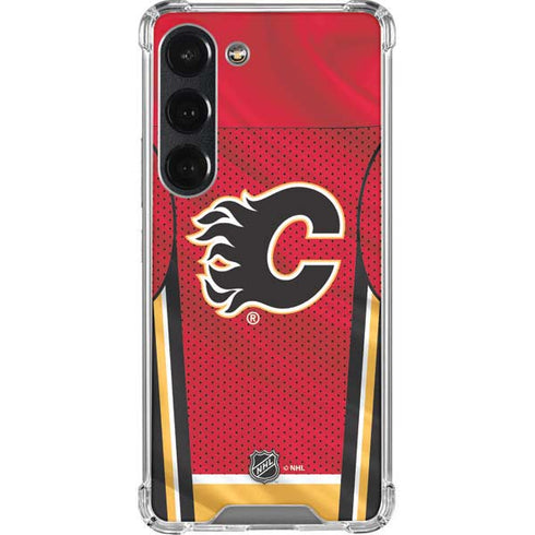 NHL Calgary Flames Home Jersey Galaxy S23 Clear Case