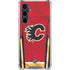 NHL Calgary Flames Home Jersey Galaxy S23 FE Clear Case