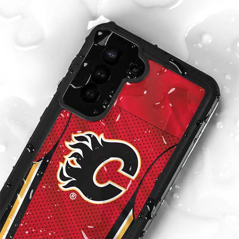 NHL Calgary Flames Home Jersey Galaxy S23 Plus Waterproof Case