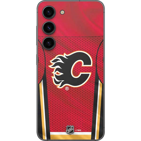 NHL Calgary Flames Home Jersey Galaxy S23 Skin