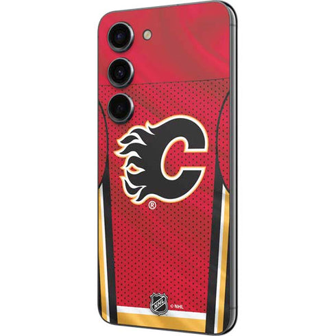 NHL Calgary Flames Home Jersey Galaxy S23 Skin