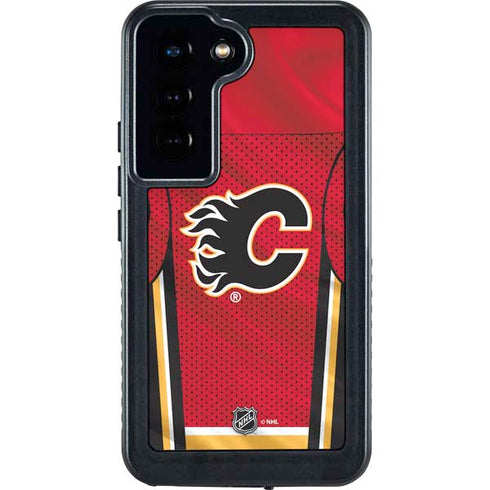 NHL Calgary Flames Home Jersey Galaxy S23 Waterproof Case