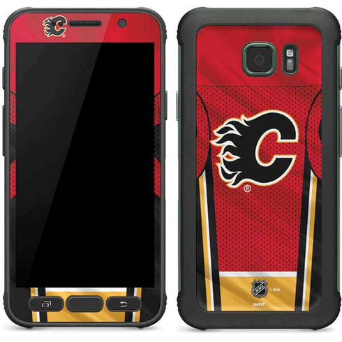 NHL Calgary Flames Home Jersey Galaxy S7 Active Skin