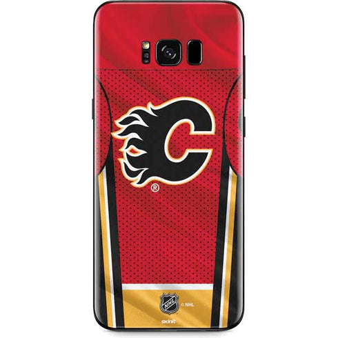 NHL Calgary Flames Home Jersey Galaxy S8 Skin