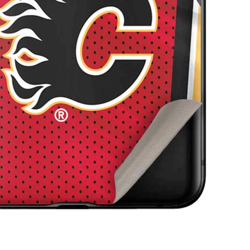 NHL Calgary Flames Home Jersey Galaxy Z Flip Skin