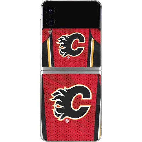 NHL Calgary Flames Home Jersey Galaxy Z Flip3 5G Skin